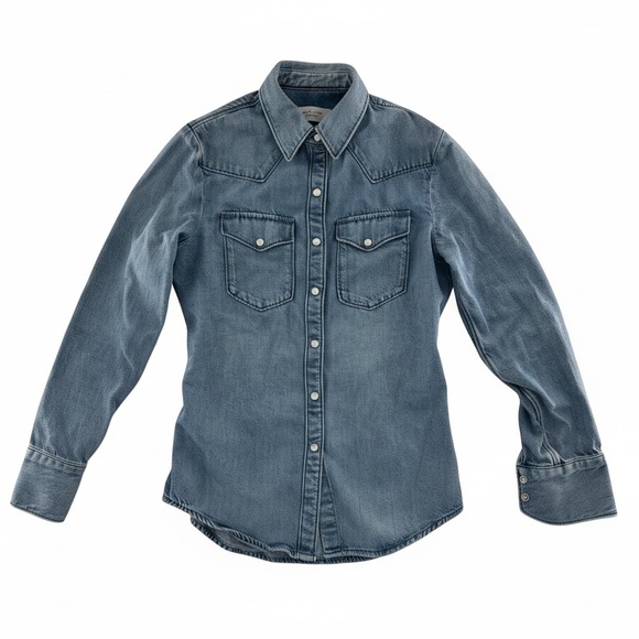 rag & bone Tops - RAG & BONE Denim Blue Button Down Shirt Size XS